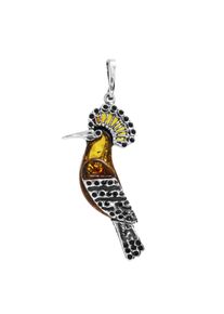 Kettenanh&auml;nger OSTSEE-SCHMUCK "OSTSEE-SCHMUCK Anh&auml;nger Vogel Anh&auml;nger Vogel", wei&szlig; (wei&szlig;, neutral), Schmuckanh&auml;nger, Damen, 45 x 16mm, Silber 925 (Sterlingsilber), 4,1 g, Kettenanh&auml;nger