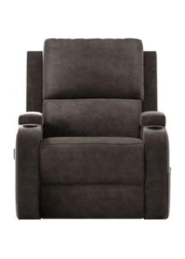 Relaxsessel OTTO HOME "NAPORI Microfaser, Kinosessel, Multimedia-Sessel", anthrazit, B:87cm H:105cm T:94cm, 100% Polyester, Sessel, Relaxsessel, TV-Sessel mit manueller u elektrischer Relaxfunktion u. Getr&auml;nkehalter
