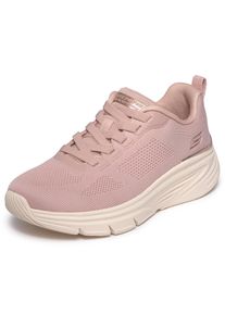 Slip-On Sneaker Skechers "BOBS ARCH FIT ELEV8 VEGAN", Damen, Gr. 41, rosa, Textil, Schuhe Slip-On Sneaker, Schlupfschuh, Freizeitsneaker, Halbschuh, maschinenwaschbar