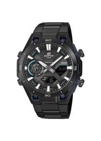 Smartwatch CASIO EDIFICE, schwarz (schwarz, schwarz), Smartwatches, Herren, Smartwatch, Solaruhr, Armbanduhr, Herrenuhr, Hand Moving Funktion, Neo-Display