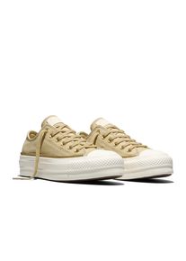 Sneaker Converse "CHUCK TAYLOR ALL STAR LIFT PLATFORM ZIPPERS", Damen, Gr. 42,5, blonde espresso, egret, egret, Textil, Schuhe Sneaker