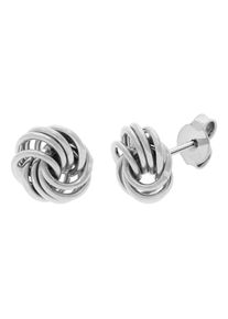Paar Ohrstecker Firetti "Schmuck Geschenk Gold 375 Ohrschmuck Ohrringe Loveknot", wei&szlig;goldfarben, Ohrringe, Damen, 8mm, Wei&szlig;gold 375, Paar Ohrstecker