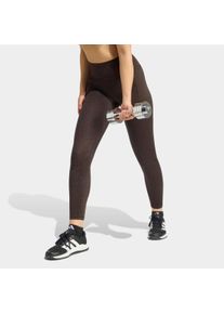 Trainingstights adidas Performance "OPTIME PRIMELIFT 7/8-LEGGINGS, SCHLANGENPRINT", Damen, Gr. XL, N-Gr, braun (aurora coffee, schwarz, normal, gr.), Obermaterial: 73% Polyester, 27% Elasthan, 7/8-L&auml;nge, Hosen Trainingstights