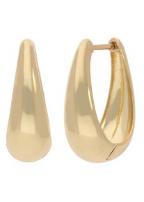 Paar Creolen Firetti "Schmuck Geschenk Silber 925 Ohrschmuck Ohrringe Tropfenform", gold (gelbgoldfarben), Ohrringe, Damen, Silber 925 (Sterlingsilber), Paar Creolen