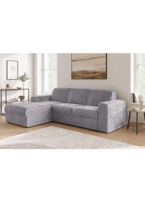 Ecksofa OTTO HOME "BORNHOLM 2.0 L-Form, Breite 220 cm, Verl&auml;ssliche Qualit&auml;t, Chenille", dunkelgrau, B:220cm H:77cm T:160cm, 100% Polyester, Sofas, Ecksofa, Recamiere links/rechts bestellbar, Bezug - Chenille oder Struktur