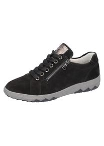Waldl&auml;ufer Schn&uuml;rschuh WALDL&Auml;UFER "H-Teresa", Damen, Gr. 5 (38), schwarz, Nappaleder, Veloursleder, Schuhe Schn&uuml;rschuh, Sneaker, Halbschuh, Bequemschuh in Komfortweite H