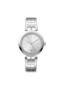 Quarzuhr DKNY "Downtown Midi", silber (silberfarben), Armbanduhren, Damen, Quarzuhr, Armbanduhr, Damenuhr, Edelstahlarmband, analog