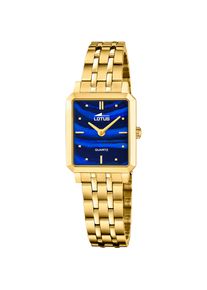 Quarzuhr Lotus "2Gether", gold (goldfarben, blau), Armbanduhren, Damen, Quarzuhr, Armbanduhr, Damenuhr, Edelstahlarmband, Ideal auch als Geschenk