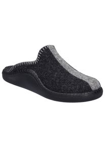 Pantoffel Josef Seibel "Monaco 62", Damen, Gr. 40, grau (hellgrau, dunkelgrau), Textil, Schuhe Pantoffel, Hausschuh, Slipper mit Ziern&auml;hte