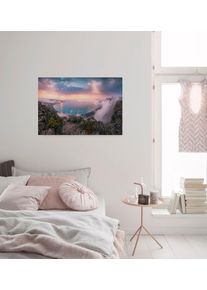 Leinwandbild Komar "Coastal Paradise - Gr&ouml;&szlig;e 90 x 60 cm", bunt (farbe bild(er): bunt), B:90cm H:60cm T:2cm, Holz, Papier, Bilder, Leinwandbild, Keilrahmenbild mi Echtholzrahmen