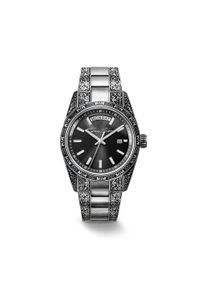 Quarzuhr Thomas Sabo "REBEL AT HEART REVIVE 36 mm", silber (silberfarben, schwarz), Armbanduhren, Damen, Quarzuhr, Armbanduhr, Damenuhr, Herrenuhr, Edelstahlarmband, analog, Tag