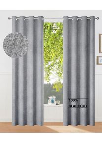 Verdunkelungsvorhang OTTO HOME "Ronnel", silberfarben, B:135cm H:245cm, Polyester, Polyester, Gardinen, Verdunkelungsvorhang, 2er Set, verdunkelnd, einfarbig