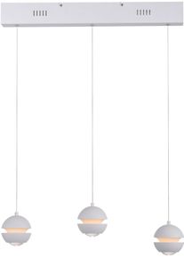 Sch&ouml;ner Wohnen Kollektion LED Pendelleuchte "LINI", wei&szlig;, 3, H: 22cm, 1 Stk., SCH&Ouml;NER WOHNEN-KOLLEKTION, Leuchten, SCH&Ouml;NER WOHNEN Kollektion, 3-Stufen Dimmer, Comfort-Lift, LED Pendelleuchte