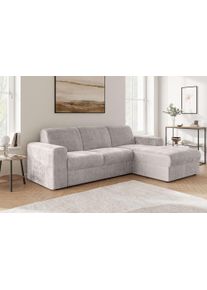 Ecksofa OTTO HOME "BORNHOLM 2.0 L-Form, Breite 220 cm, Verl&auml;ssliche Qualit&auml;t, Chenille", taupe, B:220cm H:77cm T:160cm, 100% Polyester, Sofas, Ecksofa, Recamiere links/rechts bestellbar, Bezug - Chenille oder Struktur