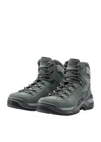Wanderschuh Lowa "RENEGADE EVO GORE-TEX MID", Herren, Gr. 47, grau, grau, Nubukleder, Schuhe Wanderschuh, wasserdicht, winddicht,atmungsaktiv dank GORE-TEX Membrane