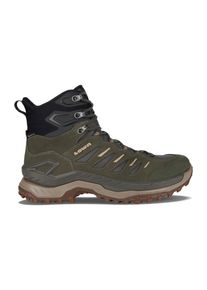 Wanderschuh Lowa "INNOVO GORE-TEX MID", Herren, Gr. 41, oliv, dunkelgrau, Textil, Veloursleder, Schuhe Wanderschuh, wasserdicht, winddicht,atmungsaktiv dank GORE-TEX Membrane