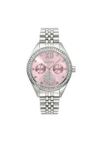 Quarzuhr DKNY "Mulit Function Watch", pink (rosa, silberfarben), Armbanduhren, Damen, Quarzuhr, Armbanduhr, Damenuhr, Edelstahlarmband, analog, Tag