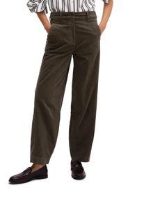 Marc O'Polo Cordhose MARC O'POLO, Damen, Gr. 44, N-Gr, braun, Cord, Obermaterial: 98% Baumwolle, 2% Elasthan, barrel fit lang, Hosen Cordhose, Model: Minu barrel aus Bio-Baumwolle-Mix