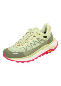 Wanderschuh Meindl "Eldora Lady GORE-TEX", Damen, Gr. 37,5, Normalschaft, gr&uuml;n (schilf, magenta), Mesh, mehrfarbig, Schuhe Wanderschuh, Leicht, robust & wasserdicht &ndash; mit Grip, D&auml;mpfung & Schutz