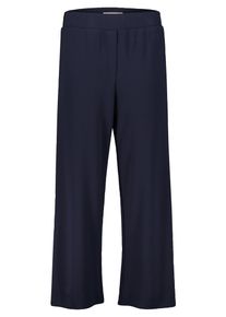 BETTY & CO Culotte BETTY & CO "Culotte mit elastischem Bund", Damen, Gr. 44, EURO, blau (dunkelblau), Obermaterial: 67% Viskose CV. 29% Polyester PES. 4% Elasthan EL., Hosen Culotte