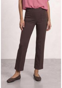 Jerseyhose Street One "Style Amalia", Damen, Gr. 38, L&auml;nge 28, ruby vine, Jersey, Obermaterial: 61% Viskose, 32% Polyamid, 7% Elasthan, unifarben, normal lang, Hosen Jerseyhose, mit Gummizug und Stretch / Viskose