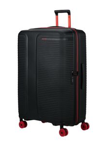 Hartschalen-Trolley Samsonite "PRODIVER", Damen, Gr. B/H/T: 54cm x 81cm x 34cm 133 l, schwarz, Polypropylen, Koffer Hartschalen-Trolley, mit Teleskopgriff und mehreren Tragegriffen