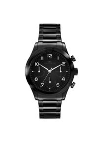 Chronograph Fynch-Hatton, schwarz, Armbanduhren, Damen, Chronograph, Quarzuhr, Armbanduhr, Damenuhr, Edelstahlarmband, analog