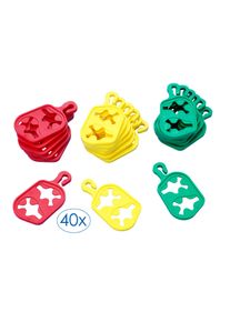 W&auml;scheklammern Ruco "Sockensortierer, 40er Set", bunt, B:0,3cm H:6cm L:3,3cm, Kunststoff, Halteklammern, W&auml;scheklammern, Sockenclips, Sockenklammern, W&auml;scheklammern, Made in Germany