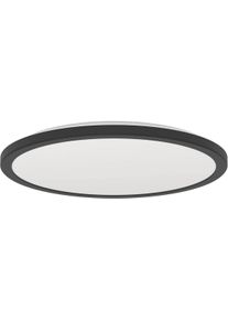 Eglo Deckenleuchte "Rovito-Z Deckenlampe, ZigBee 3.0, Kunststoff, Badezimmerlampe, IP44", schwarz-wei&szlig; (schwarz), 1, &Oslash; 38,9cm H: 3cm, 1 Stk., Leuchten, Wand-/Deckenleuchte - H3 x &Oslash;38,9 cm - schwarz - 18,5W inkl., Deckenleuchte