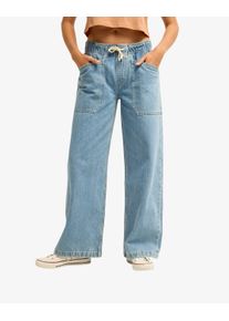 Gerade Jeans Billabong "ZONTE DENIM", Damen, Gr. S, N-Gr, blau (surf spray), Jeans, Obermaterial: 100% Baumwolle, Jeans Gerade Jeans, mit normal-weiter Passform, aus Baumwolle, atmungsaktiv