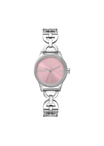 Quarzuhr DKNY "Open Link Watch", rosa (silberfarben), Armbanduhren, Damen, Quarzuhr, Armbanduhr, Damenuhr, Edelstahlarmband, analog
