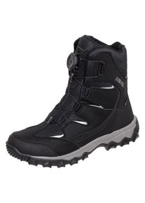 Stiefel Meindl "Meindl Edmonton GORE-TEX Boa", Herren, Gr. 41, Synthetik, schwarz, Mesh, Veloursleder, unifarben, Schuhe Stiefel, Boa-Verschluss, warm & wasserdicht