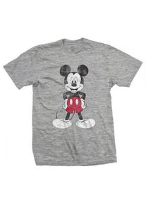 Disney Katoenen T-shirt voor volwassenen Mickey Mouse Pose (Grijs)