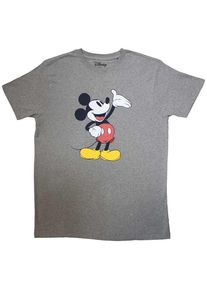 Disney Uniseks volwassen onthulling Mickey Mouse T-shirt (Grijs)