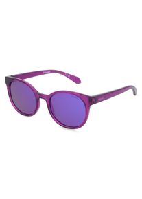 Polaroid PLD 8076/S | Dzieci okulary przeciwsłoneczne | Motyl | Oprawka: Tworzywo Sztuczne R&oacute;żowy | Kolor szkła: Fioletowy Lustrzanka Czerwona