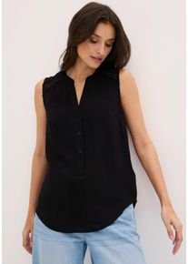 Blusentop bonprix, Damen, Gr. 46, schwarz, Web, Obermaterial: 100% Viskose, figurumspielend, Blusen Blusentop, figurumspielende Passform, f&uuml;r Festivals und besondere Anl&auml;sse