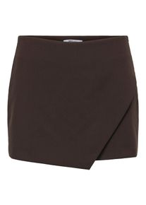 Hosenrock Only "ONLMIST-YASMINE WRAP SKORT TLR NOOS", Damen, Gr. 40L, chocolate torte, Web, Obermaterial: 72% Polyester, 22% Viskose, 6% Elasthan, unifarben, kurz, R&ouml;cke Hosenrock, Materialmix