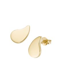 Paar Ohrstecker "Ohrstecker Tropfenform, Silber 925", gold, Giorgio Martello MILANO, Ohrringe, Damen, Silber 925 (Sterlingsilber), Paar Ohrstecker