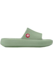 Sandale SCHUZZ "Claquette", Damen, Gr. 41, gr&uuml;n, Obermaterial: 100% Gummi rubber., Schuhe Sandale