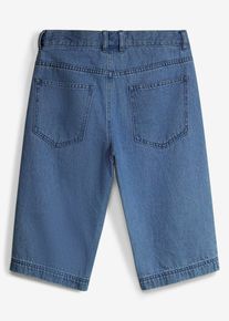 Jeansshorts med justerbar midja Loose Fit - bl&aring; - storlek 170 - bonprix