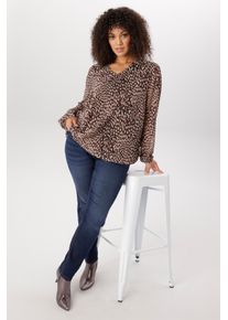 Gerade Jeans ANISTON PLUS, Damen, Gr. 46, N-Gr, blau (dunkelblau), Denim/Jeans, Obermaterial: 81% Baumwolle, 17% Polyester, 2% Elasthan, unifarben, bequem, Jeans Gerade Jeans, im 5-Pocket-Style - NEUE KOLLEKTION