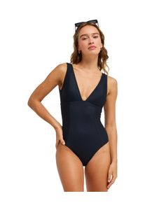Badeanzug Roxy "Roxy Love One-Piece", Damen, Gr. S, schwarz (anthrazit), Obermaterial: 91% Nylon, 9% Elasthan., Badeanz&uuml;ge Badeanzug