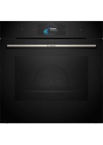 Bosch Dampfbackofen "HSG7584B1", Energieeffizienz: A+, schwarz, B:59,4cm H:59,5cm T:54,8cm, Back&ouml;fen, Innovativer digitaler Bedienring & gesunde Dampf-Funktion Plus, Dampfbackofen