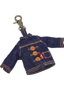 Levi's Schl&uuml;sselanh&auml;nger LEVI'S "LEVI'S MINI TRUCKER CHARM", Damen, blau (ocean indigo wash 1), Baumwolle, Schl&uuml;sselanh&auml;nger Schl&uuml;sselanh&auml;nger, Mini Jeansjacke f&uuml;r Schl&uuml;sselbund, Tasche oder Rucksack mit Karabiner