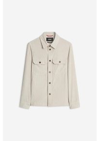 Langarmhemd Cinque "CIPOLPO", Herren, Gr. XL, N-Gr, hellbraun, Cord, Obermaterial: 86% Polyester, 12% Polyamid, 2% Elasthan, unifarben, slim fit h&uuml;ftbedeckend, 1-Knopf-Manschette, Hemden Langarmhemd, Hemdjacke im Slim Fit