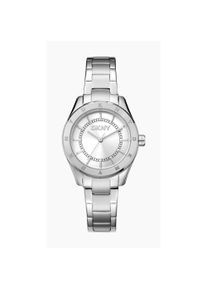 Quarzuhr DKNY "Chambers Sport", silber (silberfarben), Armbanduhren, Damen, Quarzuhr, Armbanduhr, Damenuhr, Edelstahlarmband, analog