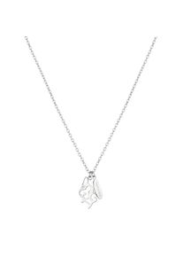 Kette mit Anh&auml;nger Cool Time "Schmuck Geschenk Edelstahl Halskette The Cool Bully Hund", silber (silberfarben), Halsketten, M&auml;dchen, Edelstahl, L: 41 B: 2mm, Kette mit Anh&auml;nger, B:2mm