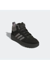 Winterboots adidas Sportswear "KINDER HOOPS 4.0 MITTELHOHER", Damen, Gr. 38, schwarz (core schwarz, grau four, core schwarz), Synthetik, Schuhe Winterboots, f&uuml;r Kinder & Jugendliche