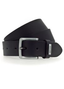 Lederg&uuml;rtel Mustang "Wayne", Herren, Gr. 100, schwarz, Rindsleder, unifarben, G&uuml;rtel Lederg&uuml;rtel, mit benieteter Schlaufe, unifarben, im Casual-Design
