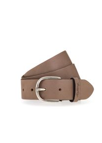 Lederg&uuml;rtel Mustang "Madison", Damen, Gr. 90, grau (schwarz taupe), Rindsleder, G&uuml;rtel Lederg&uuml;rtel, aus Rindsleder, mit Pull-Up-Leder